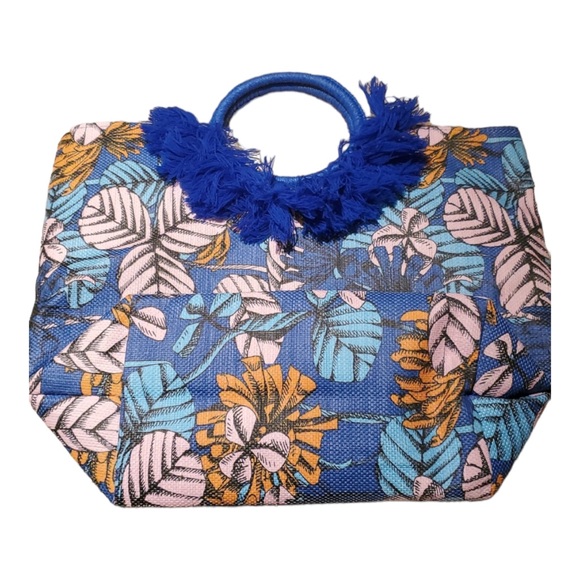 SHIRALEAH Blue Floral Tote and Zip Pouch Bundle NWT - Picture 6 of 10